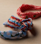 Knotted Headband - Gingham Cherries