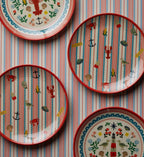 Melamine Assorted Dessert Plates - Seaside