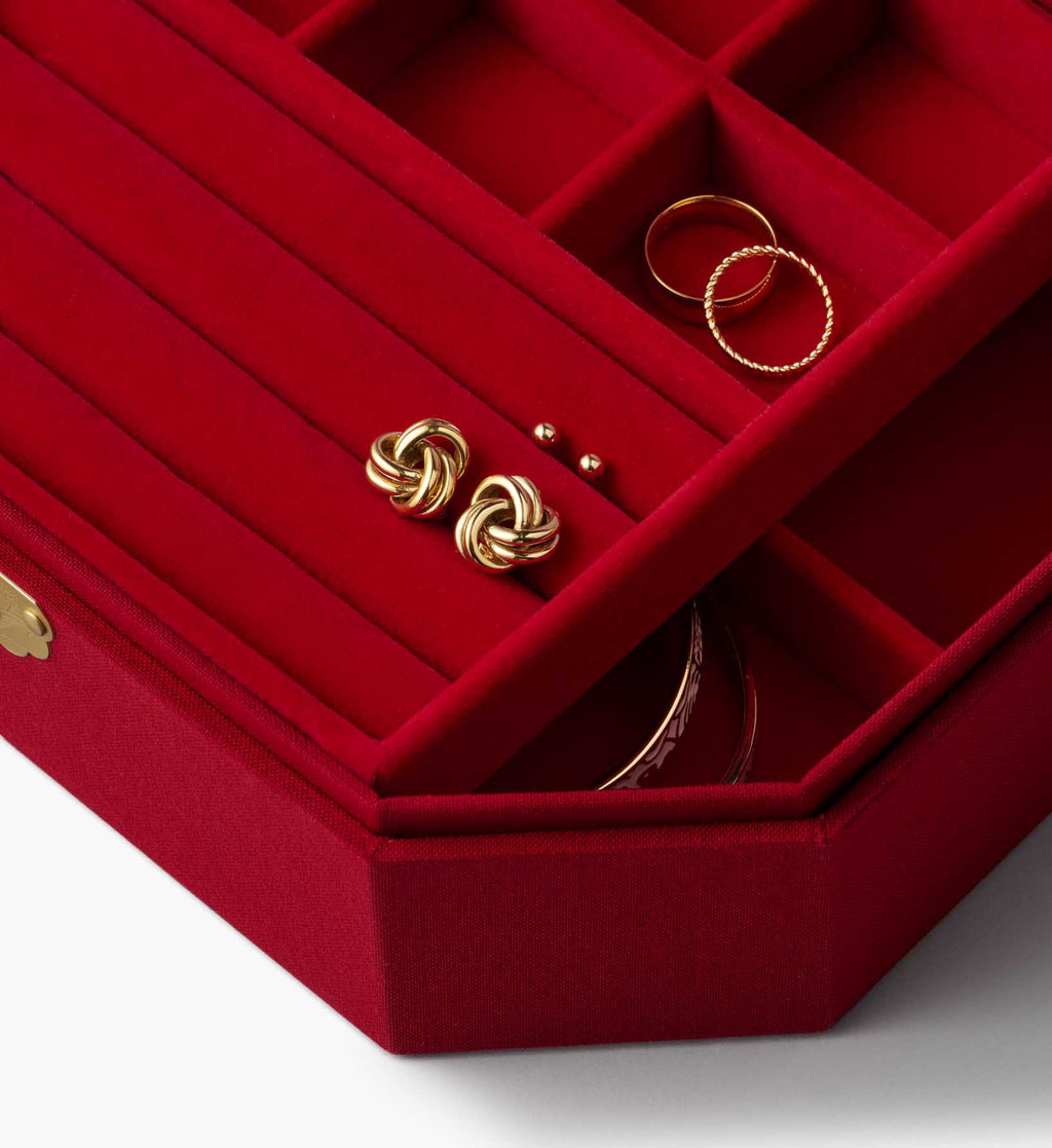 Embroidered Jewelry Box - Gemma