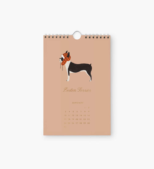 2027 Kitchen Calendar - Dog of the Month