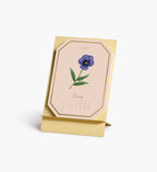 2027 Brass Easel Desk Calendar - Birth Month