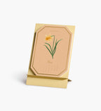 2027 Brass Easel Desk Calendar - Birth Month