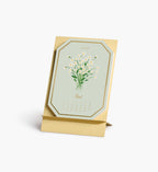2027 Brass Easel Desk Calendar - Birth Month