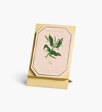 2027 Brass Easel Desk Calendar - Birth Month