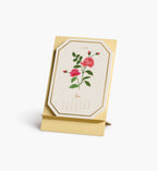 2027 Brass Easel Desk Calendar - Birth Month