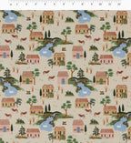 Cotswolds Cotton Fabric - Linen