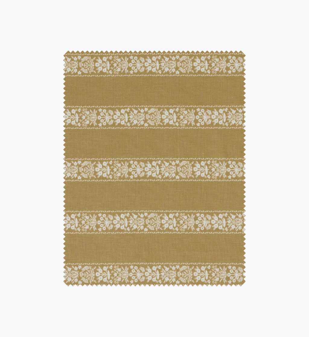 Estee Stripe Cotton Fabric - Orche