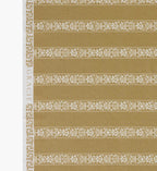 Estee Stripe Cotton Fabric - Orche