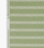 Estee Stripe Cotton Fabric - Sage