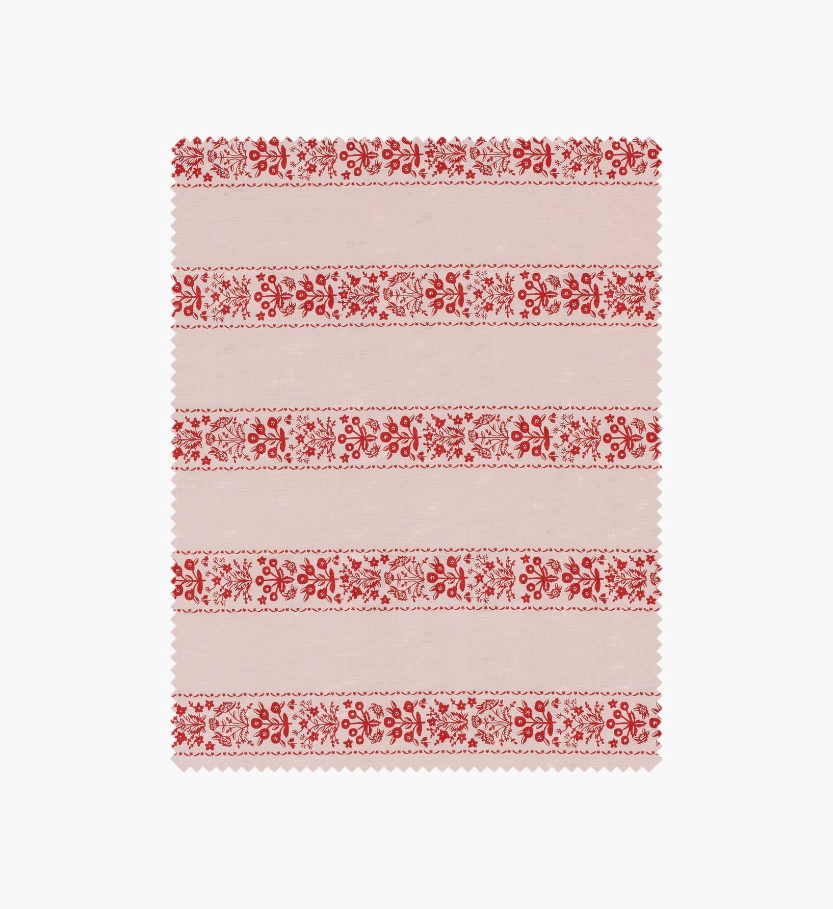 Estee Stripe Cotton Fabric - Pink