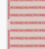 Estee Stripe Cotton Fabric - Pink