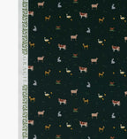 Farm Animals Cotton Fabric - Evergreen