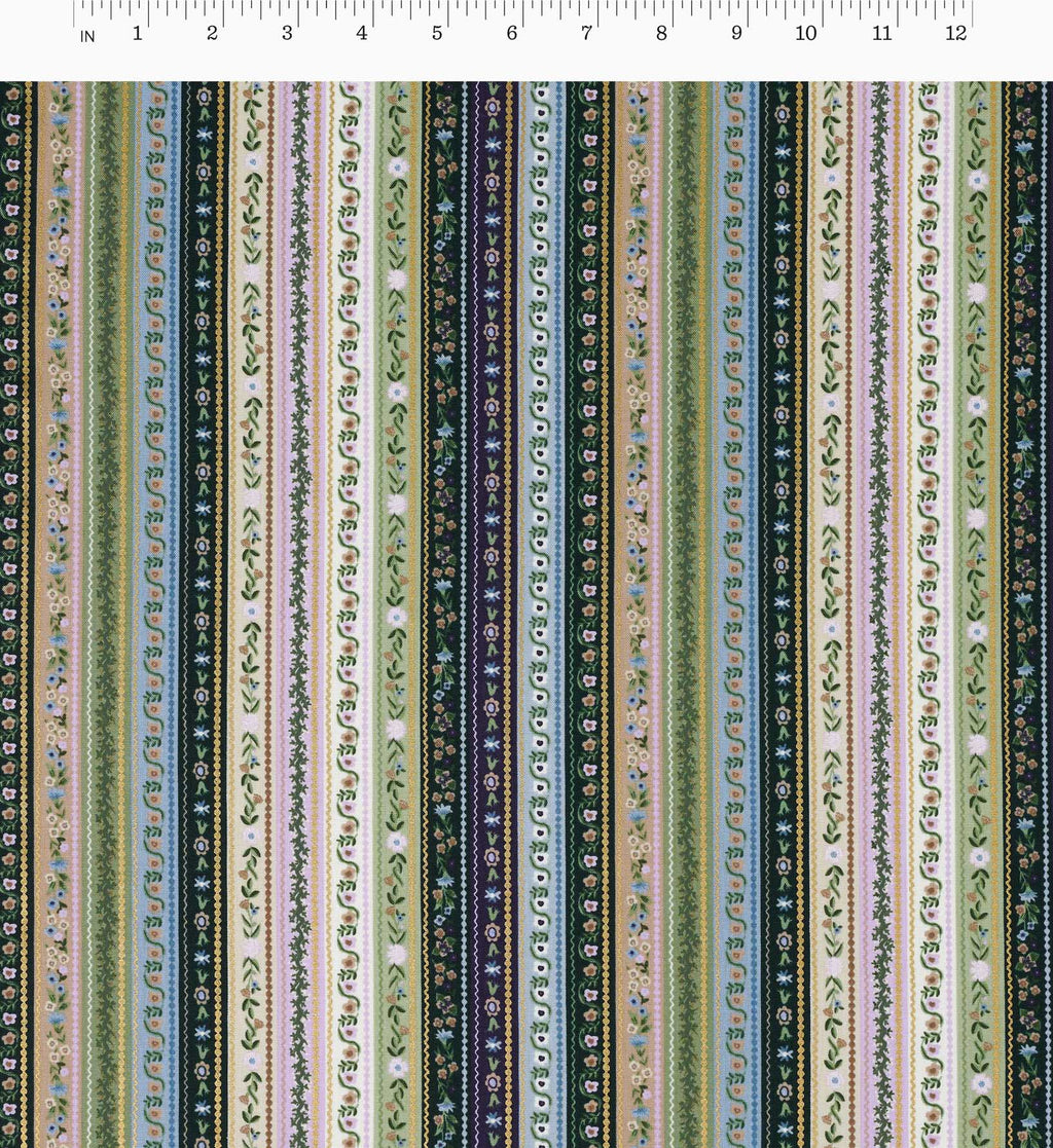 Gemma Cotton Metallic Fabric - Cool