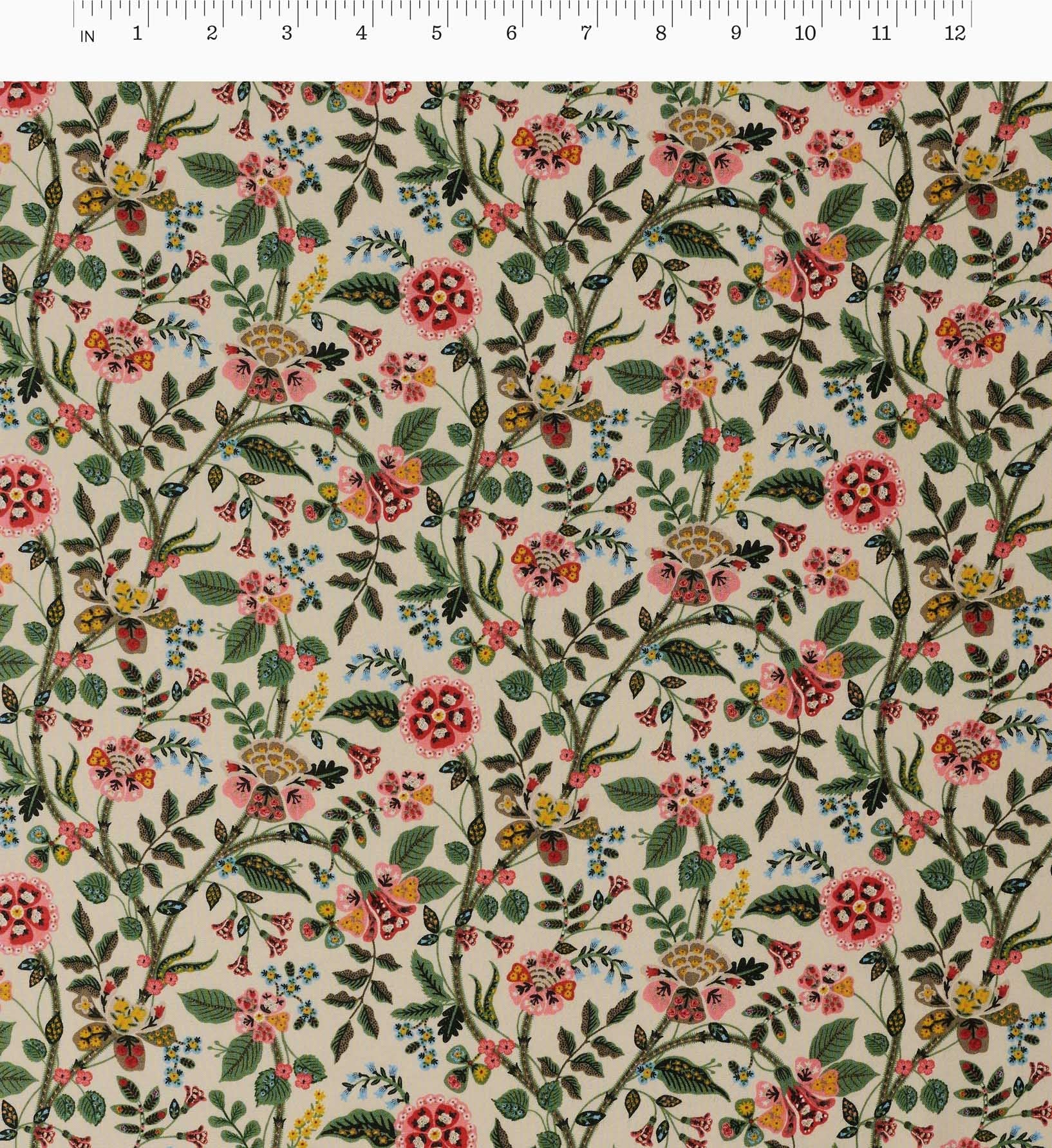 Gracie Rayon Fabric - Linen