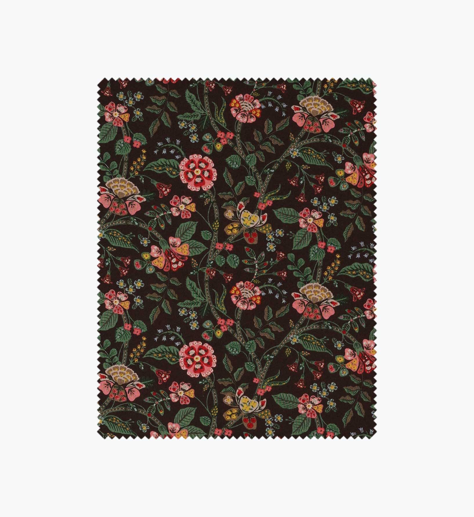 Gracie Rayon Fabric - Cocoa