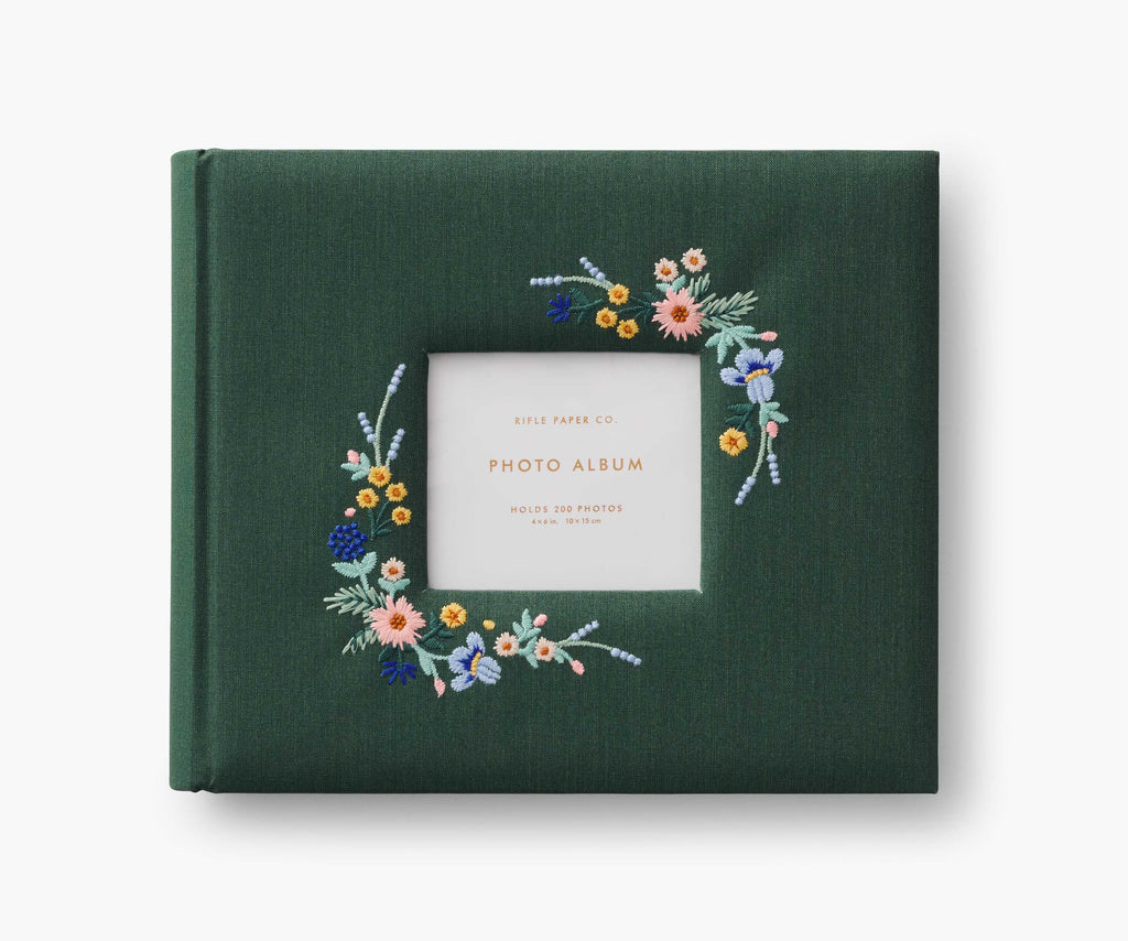 Embroidered Heirloom Photo Album - Wildwood