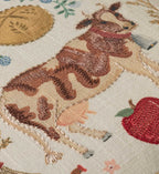 Country Home Embroidered Pillow - Multi