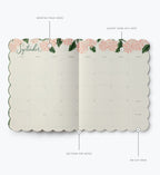 2026-2027 12-Month Academic Appointment Notebook - Pink Hydrangea
