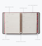 2026-2027 17-Month Academic Covered Spiral Planner - Ladies Night Book Club