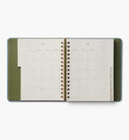 2026-2027 17-Month Academic Covered Spiral Planner - Paisley Stripe