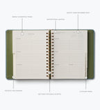 2026-2027 17-Month Academic Covered Spiral Planner - Paisley