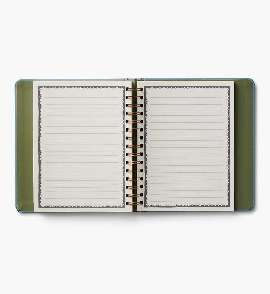 2026-2027 17-Month Academic Covered Spiral Planner - Paisley Stripe
