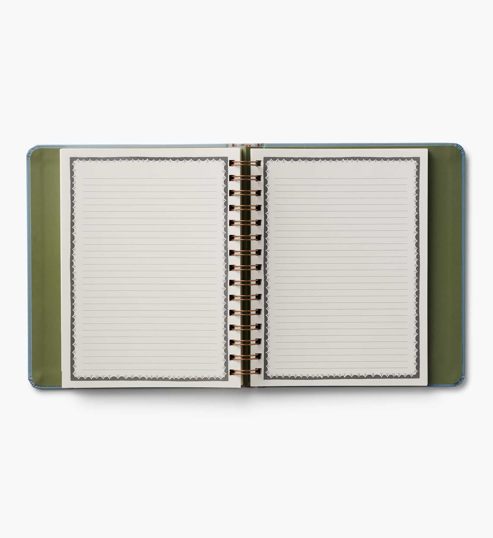 2026-2027 17-Month Academic Covered Spiral Planner - Paisley Stripe