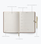 2027 12-Month Hardcover Planner with Pen - Paisley