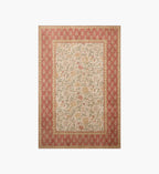 Edinburgh Aster Power Loomed Rug - Ivory & Spice