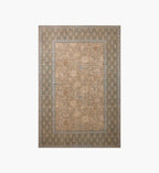 Edinburgh Aster Power Loomed Rug - Sand & Green