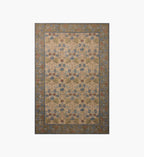 Edinburgh Maple Power Loomed Rug - Tan & Olive
