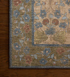 Edinburgh Maple Power Loomed Rug - Tan & Olive