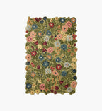 Edith Wool Hooked Rug - Green