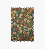 Edith Wool Hooked Rug - Navy