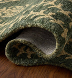 Lisette Wool Hooked Rug - Forest & Oatmeal