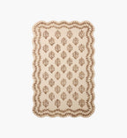Lisette Wool Hooked Rug - Ivory & Natural