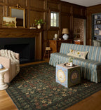 Orchard Charlotte Washable Rug - Forest