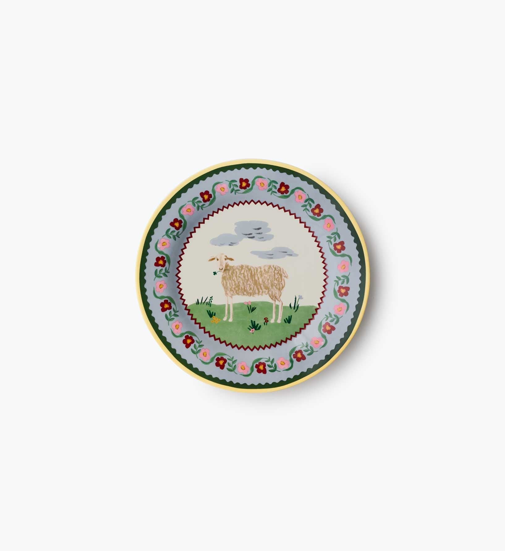 Porcelain Dessert Plate Set - Home Sweet Home