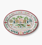 Large Porcelain Serving Platter - Home Sweet Home