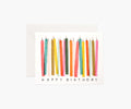 Birthday Candles Birthday Card - Single Card
