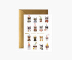 Cool Cats Birthday Card - Single Card