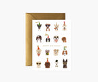 Party Pups Birthday Card - Single Card
