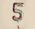 Numbered Foil Balloon - Garden Party