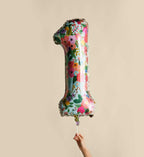 Numbered Foil Balloon - Garden Party