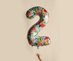 Numbered Foil Balloon - Garden Party