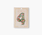 Numbered Foil Balloon - Garden Party