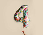 Numbered Foil Balloon - Garden Party