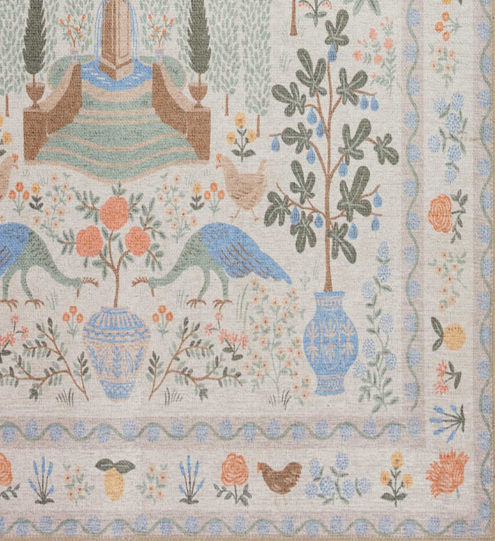 Menagerie Camont Printed Rug - Cream
