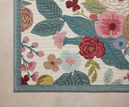 Perennial Garden Party Power Loomed Rug - Rose Multi