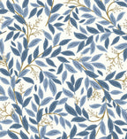 Willowberry Wallpaper - Blue & White